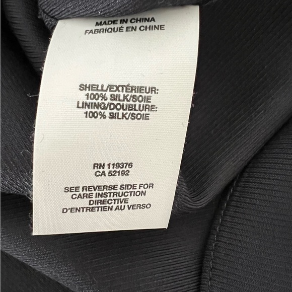 Helmut Lang very dark blue Silk blouse with feathers trimmings. - Picture 7 of 7